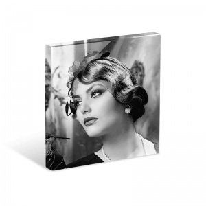 PhotoCrystal - Laminated Photo Glass Square Monochrome – Ready-to-Mount with Adhesive Backing