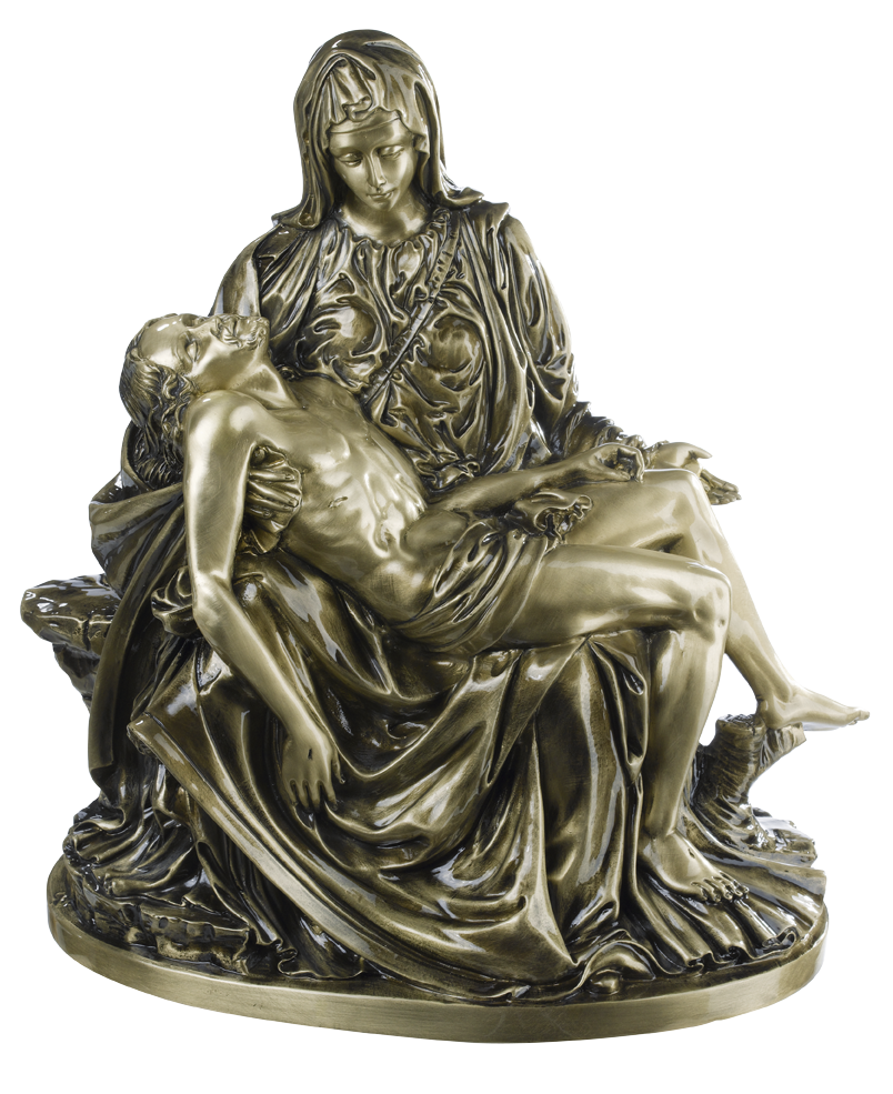 Buy Memorial Statue of Mary and Jesus Pietà 1800 height 40 cm with crypto